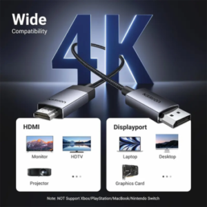 Cable Displayport A Hdmi Ugreen 3 Metros Dp119