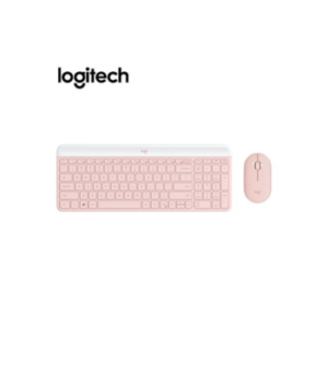 Teclado Logitech + Mouse Mk470 Wireless Slim Usb Rose 920-011312