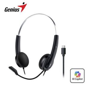 AURICULARES GENIUS HS-220U USB-C BOTÓN COPILOT