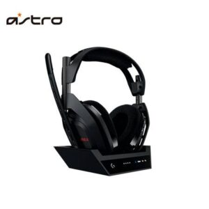 AURICULARES OVER EAR ASTRO A50 X INALÁMBRICOS LIGHTSPEED + BASE CON MICRÓFONO (NEGRO)