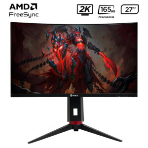 Monitor Curvo TEROS TE-2765G, 27" 2K QHD VA, 165 Hz, 1 ms, HDMI, DisplayPort, Pivot