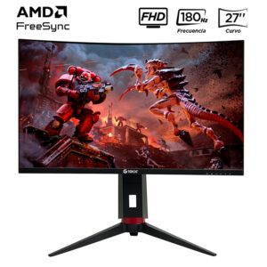Monitor Curvo Gaming TEROS TE-2766G, 27" FHD VA, 180 Hz, 1 ms, HDMI, DisplayPort, Pivot