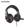 AURICULARES XTECH SPIDER-MAN GAMING CON MICRÓFONO LED (NEGRO/ROJO)