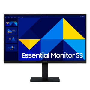 MONITOR PLANO SAMSUNG ESSENTIAL MONITOR S3, 22” FHD, 100HZ COLOR NEGRO