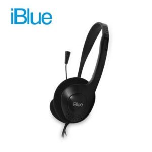GTFAUD00004 AUDIFONO CON MICROFONO IBLUE HS-2001BK 3.5MM BLACK