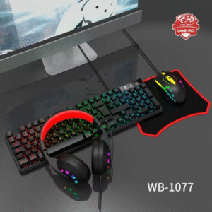 Combo Gamer 4P GAME PRO GPC41 Teclado Multimedia USB + Mouse + Headset + Mouse Pad (WB-1077)