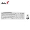 TECLADO GENIUS + MOUSE SLIMSTAR 8230 DUAL WIRELESS/BT AI COPILOT MULTIMEDIA SP WHITE