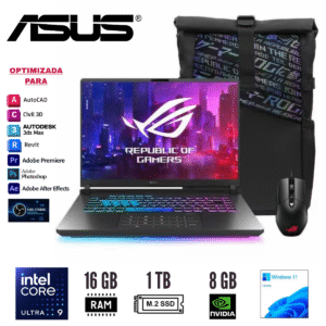 GTFNBK00019 Notebook ASUS ROG Strix G16 G615LM-RV015W 16" Core Ultra 9 275HX 16GB 1TB RTX 5060 8GB W11