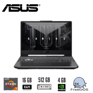 GTFNBK00021 Notebook ASUS TUF Gaming A15 FA506NCG-HN185 15.6" Ryzen 7 7445HS 16GB 512GB RTX 3050 4GB FreeDOS