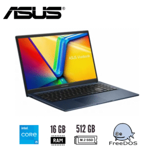 GTFNBK00028 Notebook ASUS Vivobook 15 X1504VA-E82989 15.6" Core 5 120U 16GB 512GB Intel Graphics FreeDOS