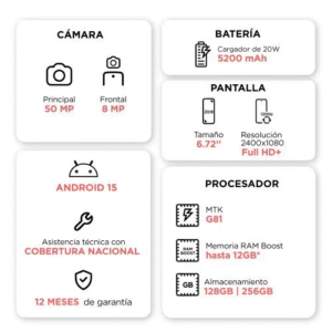 MOTO G15 4GB RAM 128GB GRIS ESPACIAL