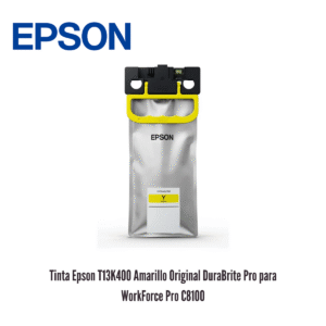 Tinta Epson T13K400 Amarillo Original DuraBrite Pro para WorkForce Pro C8100