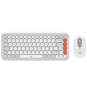GTFKIT00007 KIT TECLADO Y MOUSE LOGITECH POP ICON BLUETOOTH INALÁMBRICO COPILOT BLANCO