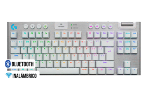 TECLADO LOGITECH G915 X TKL INALÁMBRICO LIGHTSPEED BLUETOOTH RGB KEYCONTROL BLANCO