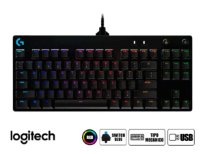 GTFKIT00022 TECLADO GAMER LOGITECH PRO RGB CON CABLE NEGRO