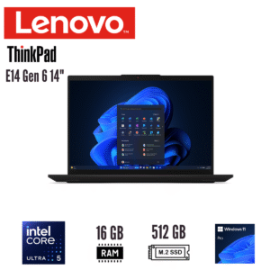 GTFNBK00041 Notebook Lenovo ThinkPad E14 Gen 6 21M8001HLM 14" Core Ultra 5 125U 16GB DDR5 512GB SSD Windows 11