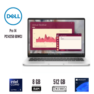 GTFNBK00043 Portátil Dell Pro 14 PC14250 6DWCJ 35.6cm (14") Full HD Plus 60Hz Intel Core 5 120U 8GB 512GB SSD