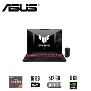 Notebook ASUS TUF Gaming A16 FA607NUG-RL216 16" WUXGA IPS Ryzen 7 7445HS 16GB DDR5 RTX 4050 6GB