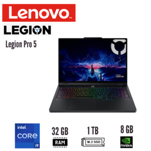 Notebook Gaming Lenovo Legion Pro 5 16" WQXGA IPS Core i9-14900HX 32GB DDR5 RTX 5060 8GB 1TB SSD