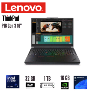 GTFNBK00048 Notebook Lenovo ThinkPad P16 Gen 3 16" WUXGA Core Ultra 7 255HX 32GB DDR5 RTX PRO 4000 16GB 1TB SSD