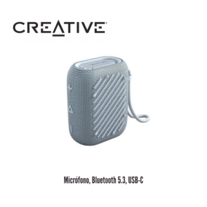 Parlante Portátil Creative Muvo Flex Auracast 10W con Micrófono, Bluetooth 5.3, IPX67 – Gris