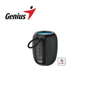 GTFPARLA00026 Parlante Bluetooth Genius SP-915BT 5W con 6h de batería, Micrófono, RGB y Asistente AI – Negro/Gris