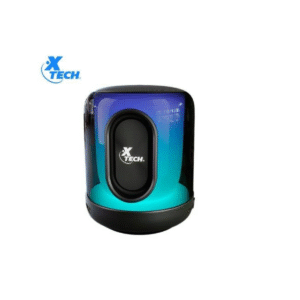 GTFPARLA00035 Parlante Bluetooth Xtech BeatWave 5W con USB, Entrada 3.5mm, 15h y Luces LED – Negro