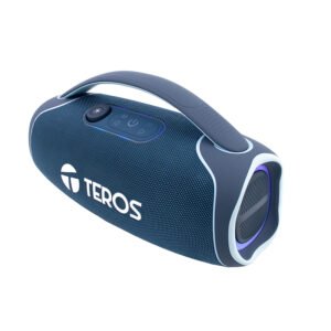 Parlante TEROS TE-6045B Bluetooth 60W / IPX5 / LED / Radio FM / TWS Azul