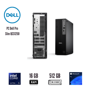 PC Dell Pro Slim QCS1250 Intel Core Ultra 5 235 16GB DDR5 512GB SSD Windows 11 Pro