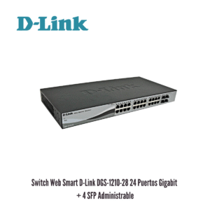GTFSWT00003 Switch Web Smart D-Link DGS-1210-28 24 Puertos Gigabit + 4 SFP Administrable