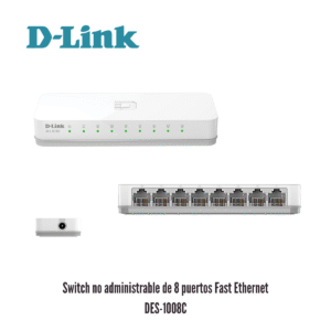 Switch D-Link DES-1008C 8 Puertos 10/100 Mbps