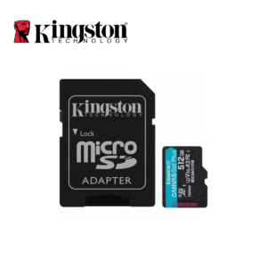 Tarjeta microSDXC Kingston Canvas Go! Plus 512GB Class 10-UHS-I U3 V30 A2