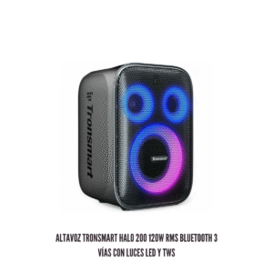 Altavoz Tronsmart Halo 200 120W RMS Bluetooth 3 Vías con Luces LED y TWS