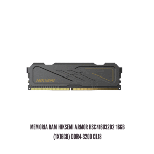 Memoria RAM HIKSEMI ARMOR HSC416U32D2 16GB (1x16GB) DDR4-3200 CL18 - Negro