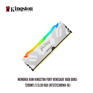 GTFRAM00039 Memoria RAM Kingston FURY Renegade 16GB DDR5-7200MT/s CL38 RGB (KF572C38RWA-16)