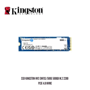 GTFSSD00010 Unidad de Estado Sólido Kingston NV3 SNV3S 500G 500GB M.2 2280 PCIe 4.0 NVMe