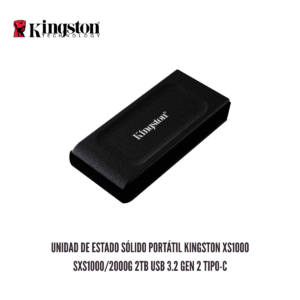 GTFSSD00015 Unidad de Estado Sólido Portátil Kingston XS1000 SXS1000/2000G 2TB USB 3.2 Gen 2 Tipo-C