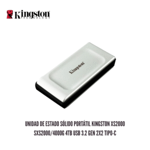GTFSSD00020 Unidad de Estado Sólido Portátil Kingston XS2000 SXS2000-4000G 4TB USB 3.2 Gen 2x2 Tipo-C