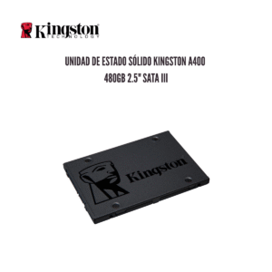 GTFSSD00034 Unidad de Estado Sólido Kingston A400 480GB 2.5" SATA III