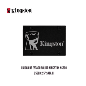 GTFSSD00036 Unidad de Estado Sólido Kingston KC600 256GB 2.5" SATA III