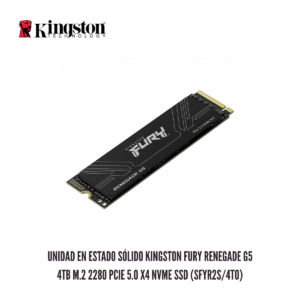 GTFSSD00049 Unidad en Estado Sólido Kingston FURY Renegade G5 4TB M.2 2280 PCIe 5.0 x4 NVMe SSD (SFYR2S/4T0)