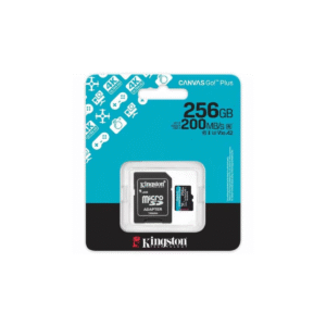 GTFMIC00004 TARJETA MICROSDXC KINGSTON CANVAS GO! PLUS 256GB UHS-I U3 V30 A2 200MB-S LECTURA