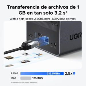 GTFNASDXP28002_4 NAS UGREEN NASYNC DXP2800 NAS 2 BAHÍAS 2.5GBE - ALMACENAMIENTO EN RED INTELIGENTE