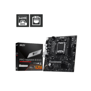 MOTHERBOARD MSI PRO A620AM-B EVO AMD AM5 MATX