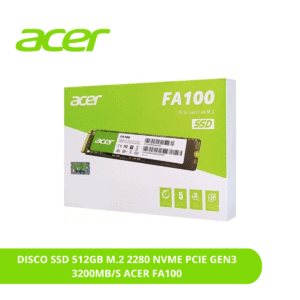 DISCO SSD 512GB M.2 2280 NVME PCIE GEN3 3200MB/S ACER FA100 BL.9BWWA.119