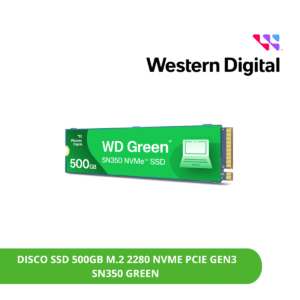 DISCO SSD 500GB M.2 2280 NVME PCIE GEN3 3200MB/S WESTERN DIGITAL SN350 GREEN WDS500G2GOC