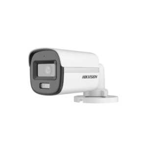 CÁMARA MINI BULLET HIKVISION 2MP COLORVU SMART HYBRID LIGHT 2.8MM CON AUDIO HK-DS2CE10DF0T-LPFS