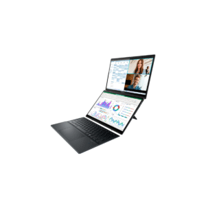 GTF474277_2 LAPTOP ASUS ZENBOOK DUO 14" FHD OLED TÁCTIL DUAL SCREEN CORE ULTRA 9 285H 16GB LPDDR5X 512GB SSD INKWELL GRAY WINDOWS 11 HOME 90NB14X1-M00TL0