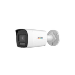 CÁMARA BULLET MINI HIKVISION 2MP COLORVU SMART HYBRID LIGHT AUDIO 2 VÍAS Y SIRENA HK-DS2CE10DF0T-LPXTS